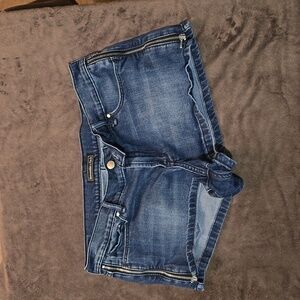 Abercrombie & Fit Denim Shorts Zipper Accents 30